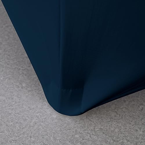 2 Pack Navy Blue Cocktail Highboy Tablecloths 36x42 Inches