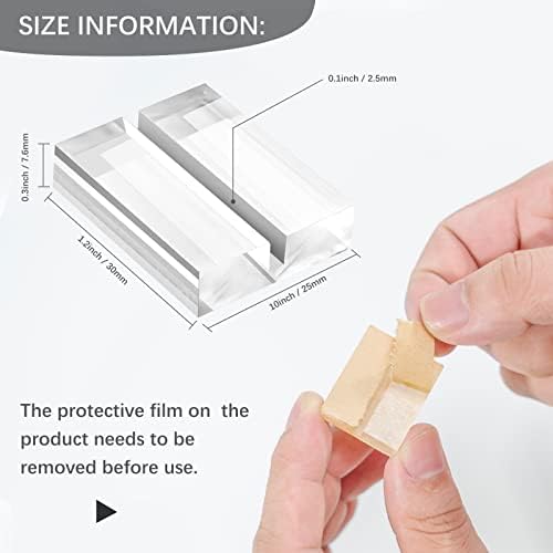 25 Pcs Acrylic Place Card Holder for Tables and Events
