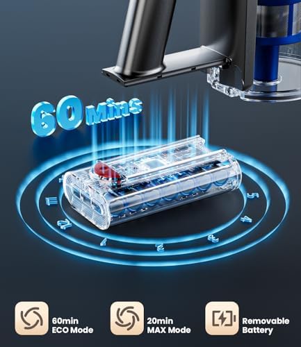 KARDV Cordless Vacuum Cleaner 500W 40KPa 60Mins 8 in 1