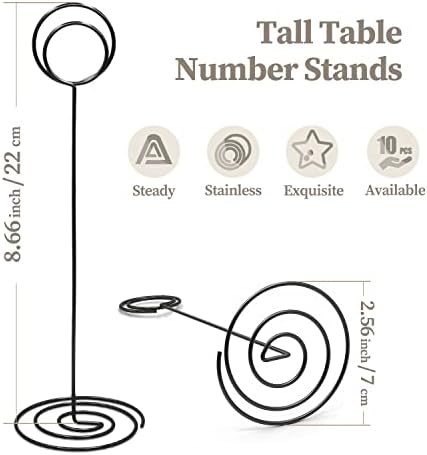 RONTEDA Table Number Holders 10Pcs 875 Inch Tall
