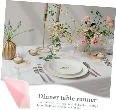 Romantic Pearl Mesh Table Runner for Weddings and Celebrations