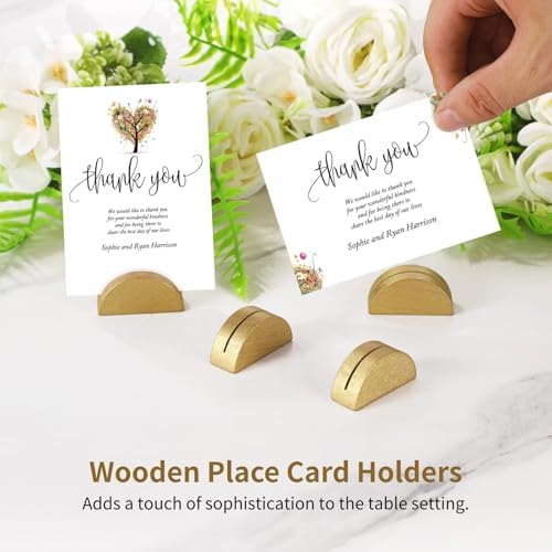 50 Pcs Gold Table Number Stands for Weddings and Events