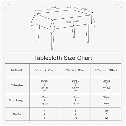 Luxedevin Gingham Tablecloth - Waterproof Washable Checkered Design