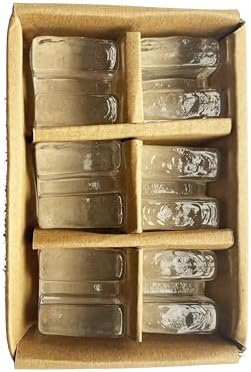 Creative Co-Op Clear Glass Cube Place Card Holders Set of 6
