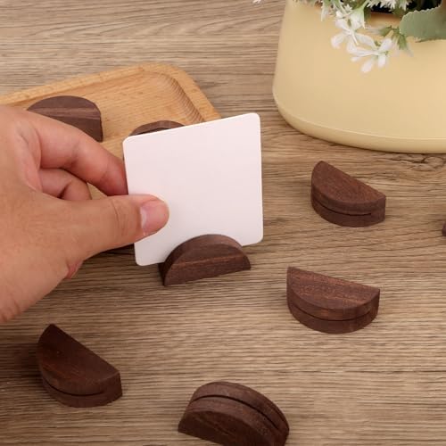 30pcs Wooden Table Number Stands for Weddings and Parties
