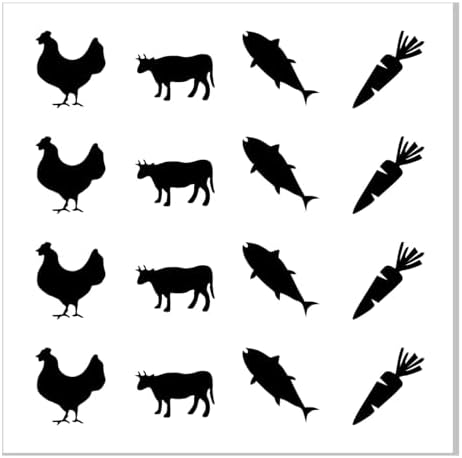 Wedding Meal Choice Stickers 1 Inch 320Pcs for Place Cards