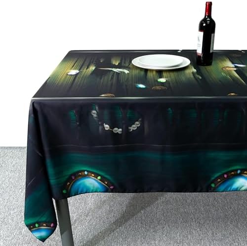 Cheerland Pirate Party Tablecloth 9x5 Ft Skull Design