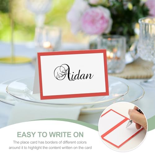 PATIKIL 50Pcs Light Pink Table Place Cards