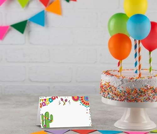 Mexican Fiesta Themed Place Cards Pack of 25