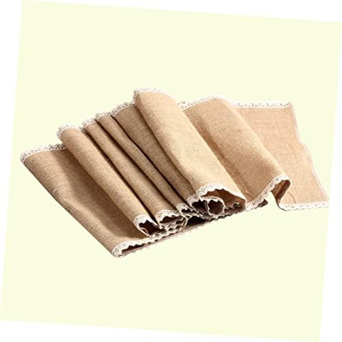 Lace Jute Table Runner 30x275cm for Wedding Events