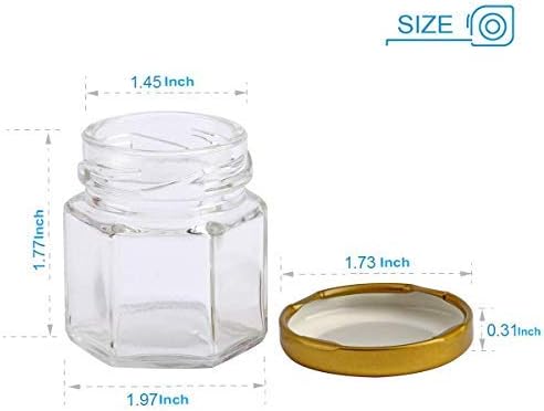 25 Pack 15 Ounce Honey Jars with Gold Lids