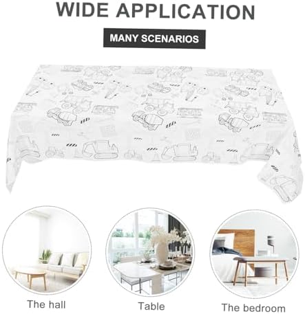 Birthday Party Table Cloth with Graffiti Design for Boys and Girls Celebrations
