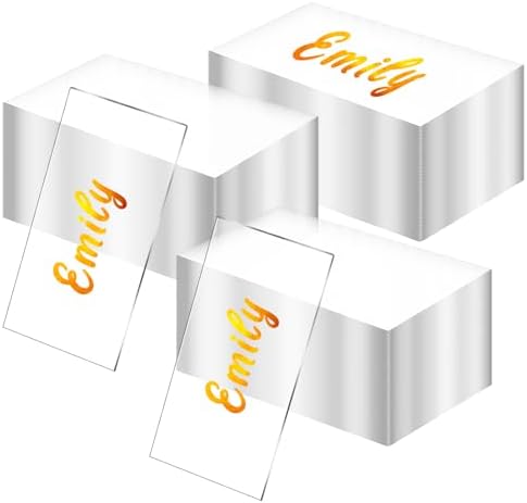 120 Pcs Clear Acrylic Place Cards Wedding DIY Table Numbers