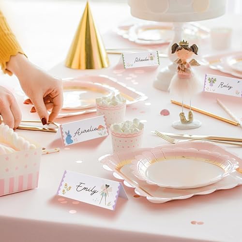 Cheerland Woodland Fairy Themed Place Cards 36pcs