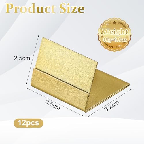 Gold Table Number Holders 12PCS Sturdy Metal Place Card Stands