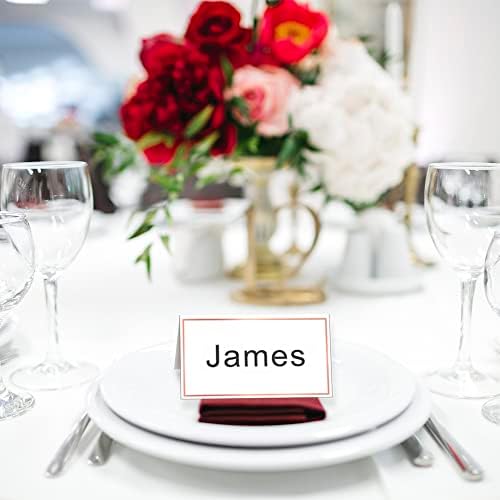 KiDEPOCH Place Cards with Rose Gold Border 100 Pack
