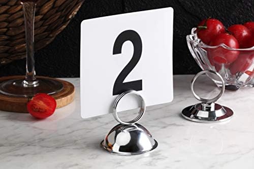 New Star Foodservice 23367 Split-Ring Place Card Holder Set of 12