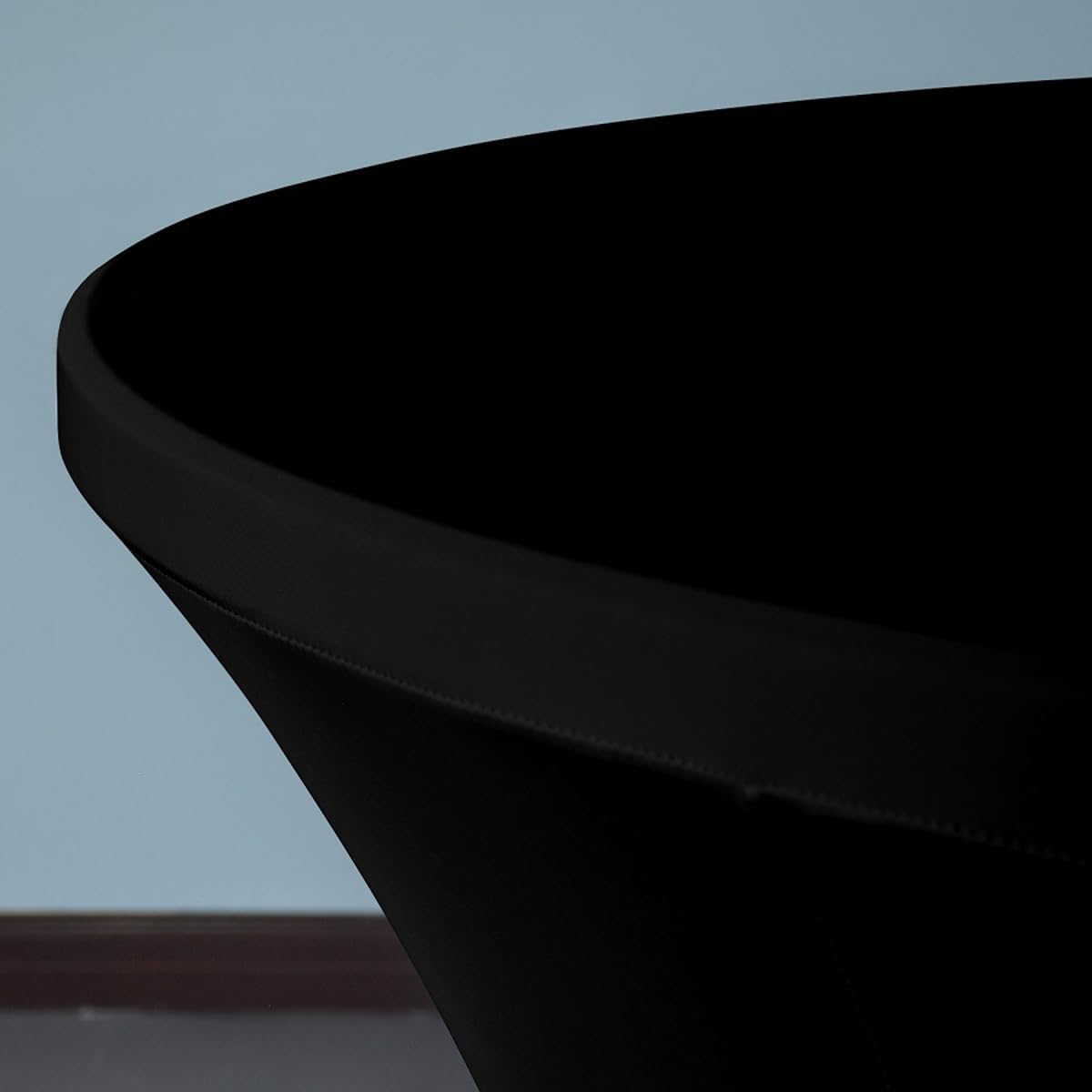 Black 36x42 Inch Cocktail Highboy Tablecloth