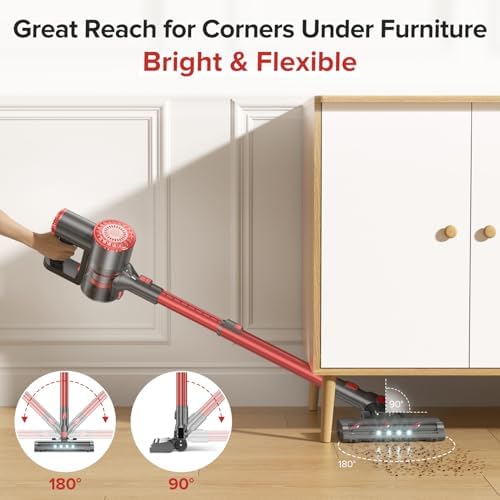 HOUSBRUSH Cordless Vacuum Cleaner with 8-in-1 Functionality