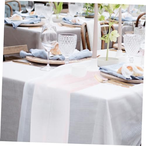 Romantic Pearl Mesh Table Runner for Weddings and Celebrations