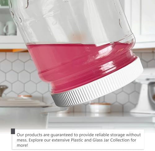 12 Pack Clearview Jars with Leak Proof Lids