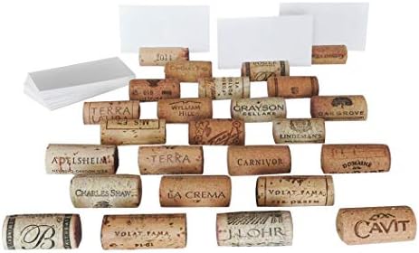 Premium Recycled Cork Place Card Holders Set of 25