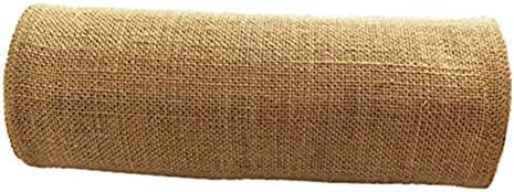 OZXCHIXU Jute Burlap Table Runner 12 Wide x 10 Yards Long