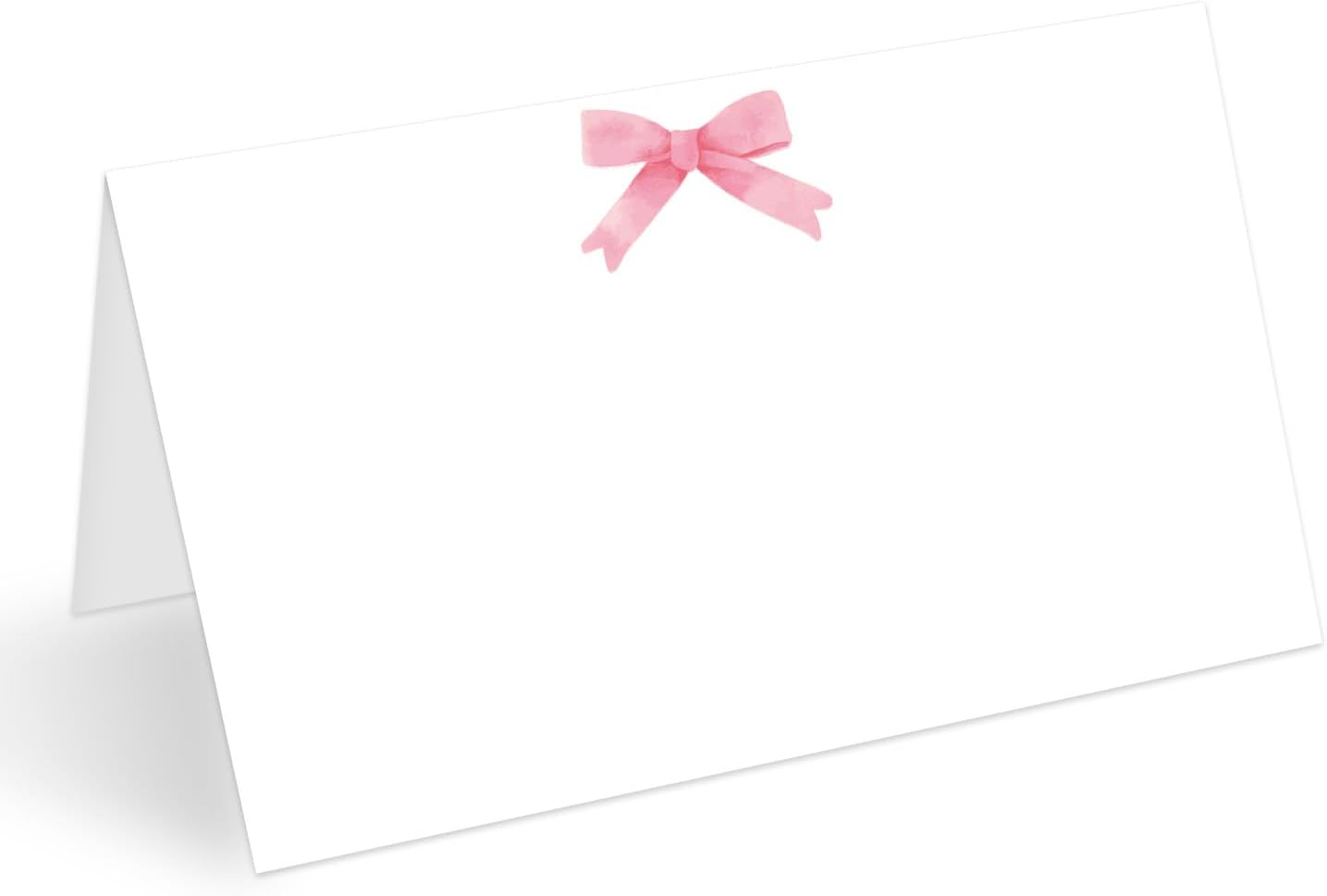 Pink Bow Place Cards Set of 25 for Wedding Reception