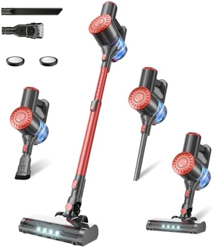 HOUSBRUSH Cordless Vacuum Cleaner with 8-in-1 Functionality