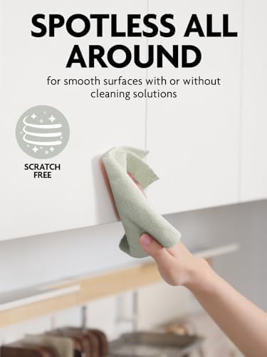 Fantasticlean Tear Away Dish Cloth - 40 Sheets - 10x10 Reusable Microfiber Towel Rolls