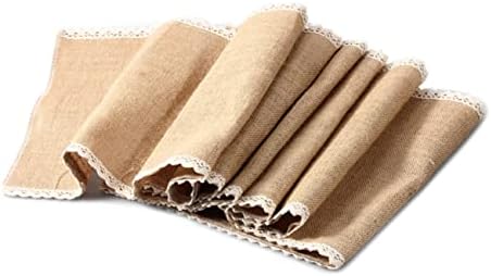 Lace Jute Table Runner 30x275cm for Wedding Events
