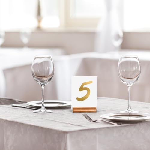 20pcs Wooden Place Card Holders for Wedding and Party Events