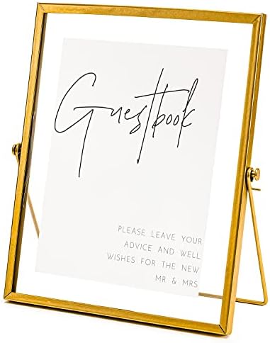 Calculs Gold Floating Picture Frame for Wedding Table Sign