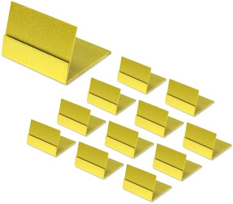12 Pack Gold Table Number Holders for Events and Parties