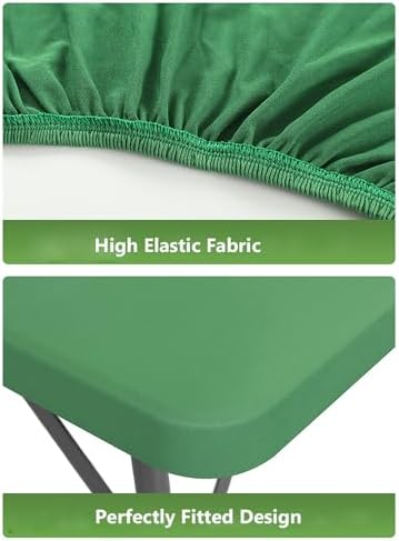 Stretchy Rectangle Tablecover for 5ft Tables Washable Spandex Tablecloth Protector