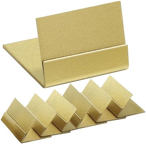 24 PCS Gold Table Number Holders Metal Place Card Stands