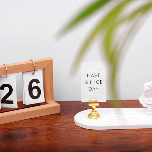 Urban Deco 36 Piece Gold Steel Place Card Holders