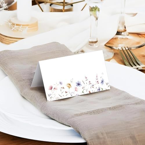 120pcs Wildflower Table Place Cards for Events