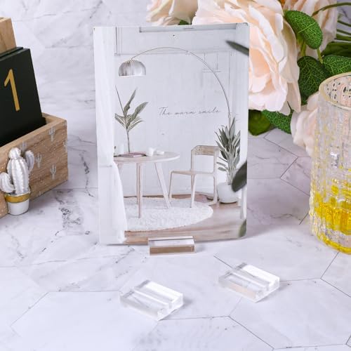 50 Pcs Acrylic Table Number Holders 12 Inch