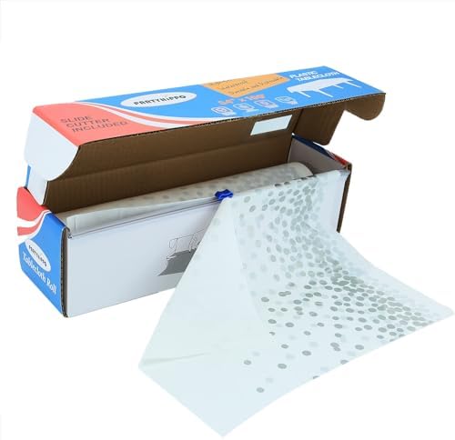 PARTYHIPPO Plastic Tablecloth Roll 54 x 100 with Cutter Box
