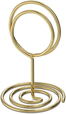 10 Pack Gold Table Number Holders for Events