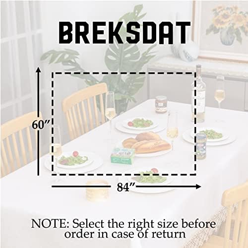 BrekSdat Beige Lace Rectangle Tablecloth