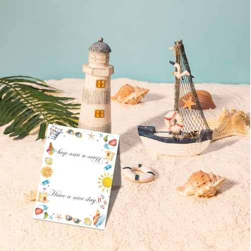 24 Pcs Summer Beach Place Cards for Parties