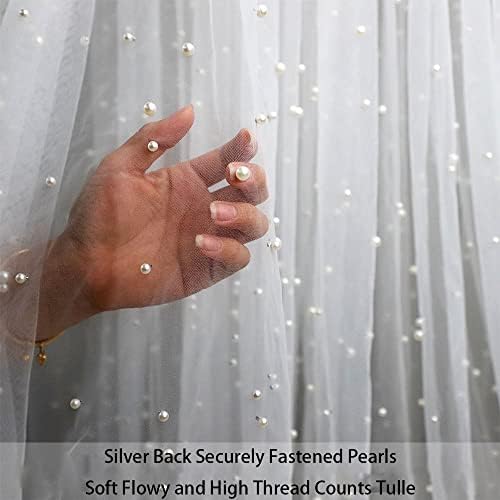 Pearl Tablecloths Wedding Table Runner Veil Decor