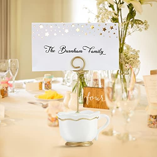 CLEVER SIGNS 100 Pack Gold Place Cards for Wedding Party Reception