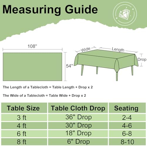 Misaya 8 Pack Buffalo Checkered Tablecloths 54x108 Inch Waterproof