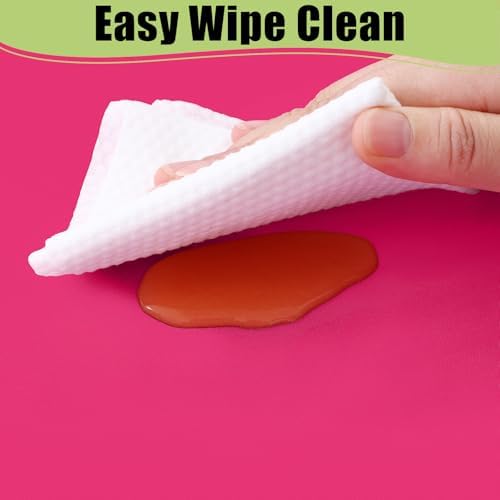 Smiry Disposable Table Cloth 10 Pack Hot Pink 54x108 Inch
