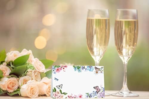 Butterfly Floral Place Cards Editable Pack of 25