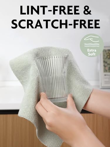 Fantasticlean Tear Away Dish Cloth - 40 Sheets - 10x10 Reusable Microfiber Towel Rolls