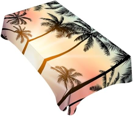 TKS MITLAN Tropical Tablecloth 60x84 Inch Rectangle Dinner Party Decor